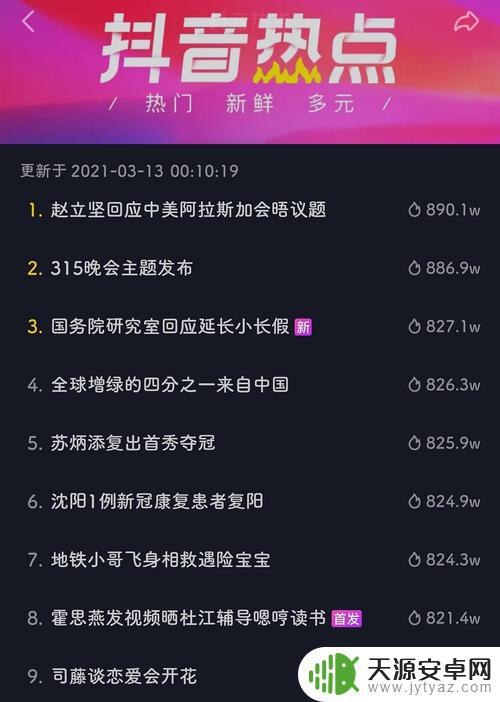 抖音热播榜投稿(抖音热播榜投稿开关)
