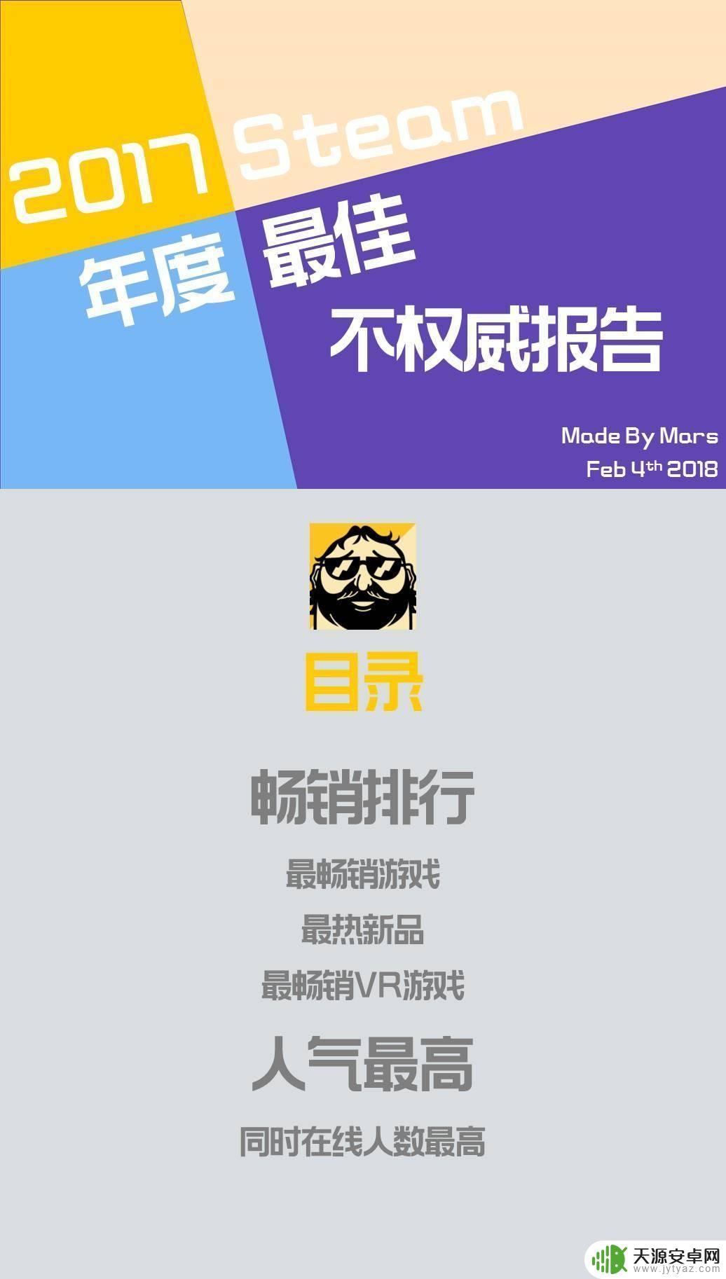 Steam游戏排行榜2017：最受欢迎的游戏汇总