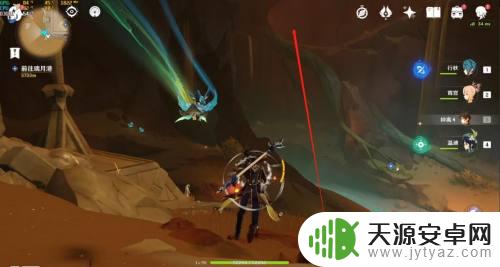原神须弥沙漠左上角遗迹 原神列柱沙原左上角锚点下石门怎么打开