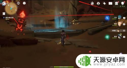 原神须弥沙漠左上角遗迹 原神列柱沙原左上角锚点下石门怎么打开