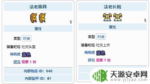 泰拉瑞亚时装法老怎么得 泰拉瑞亚法老套装需要哪些材料才能制作
