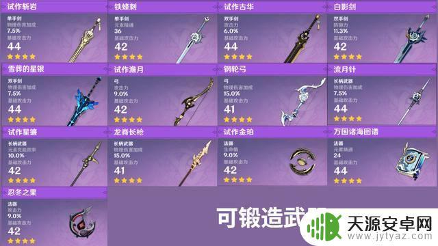 原神牌其他武器怎么获得 原神武器获取方法分享