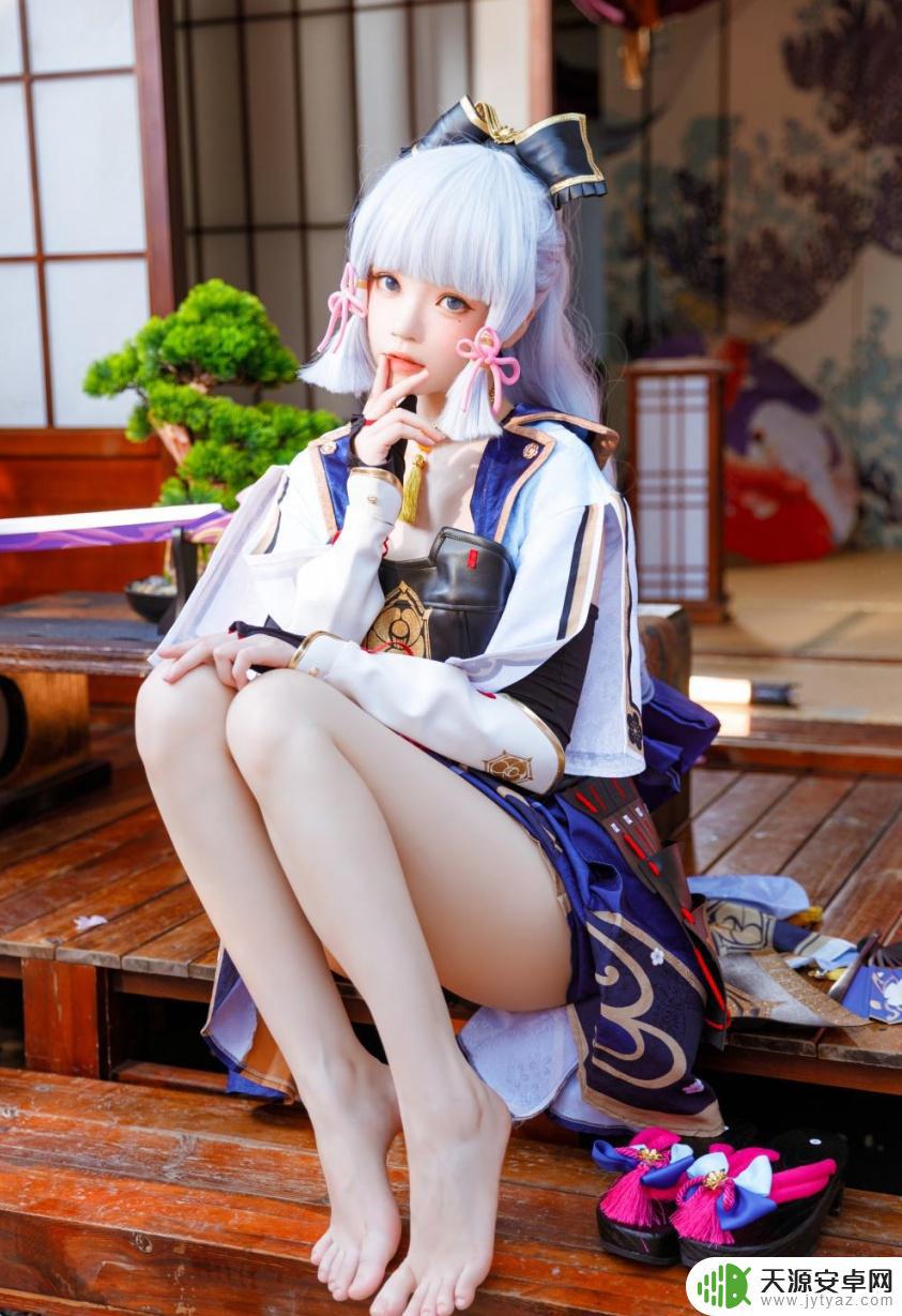 原神绫华cos照片 桜桃喵原神cos~神里绫华 cosplay写真美图作品欣赏