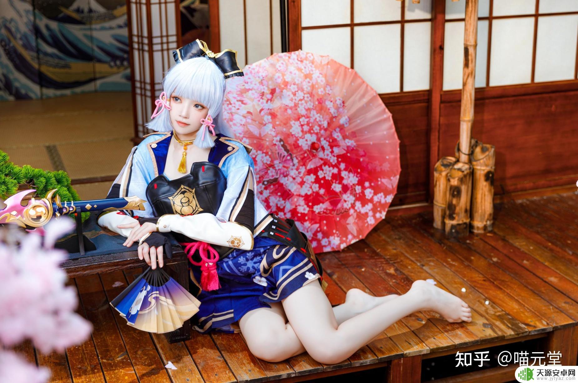 原神绫华cos照片 桜桃喵原神cos~神里绫华 cosplay写真美图作品欣赏