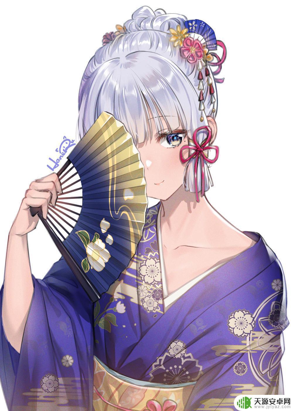 原神素描画 原神神里凌华高清手机壁纸下载