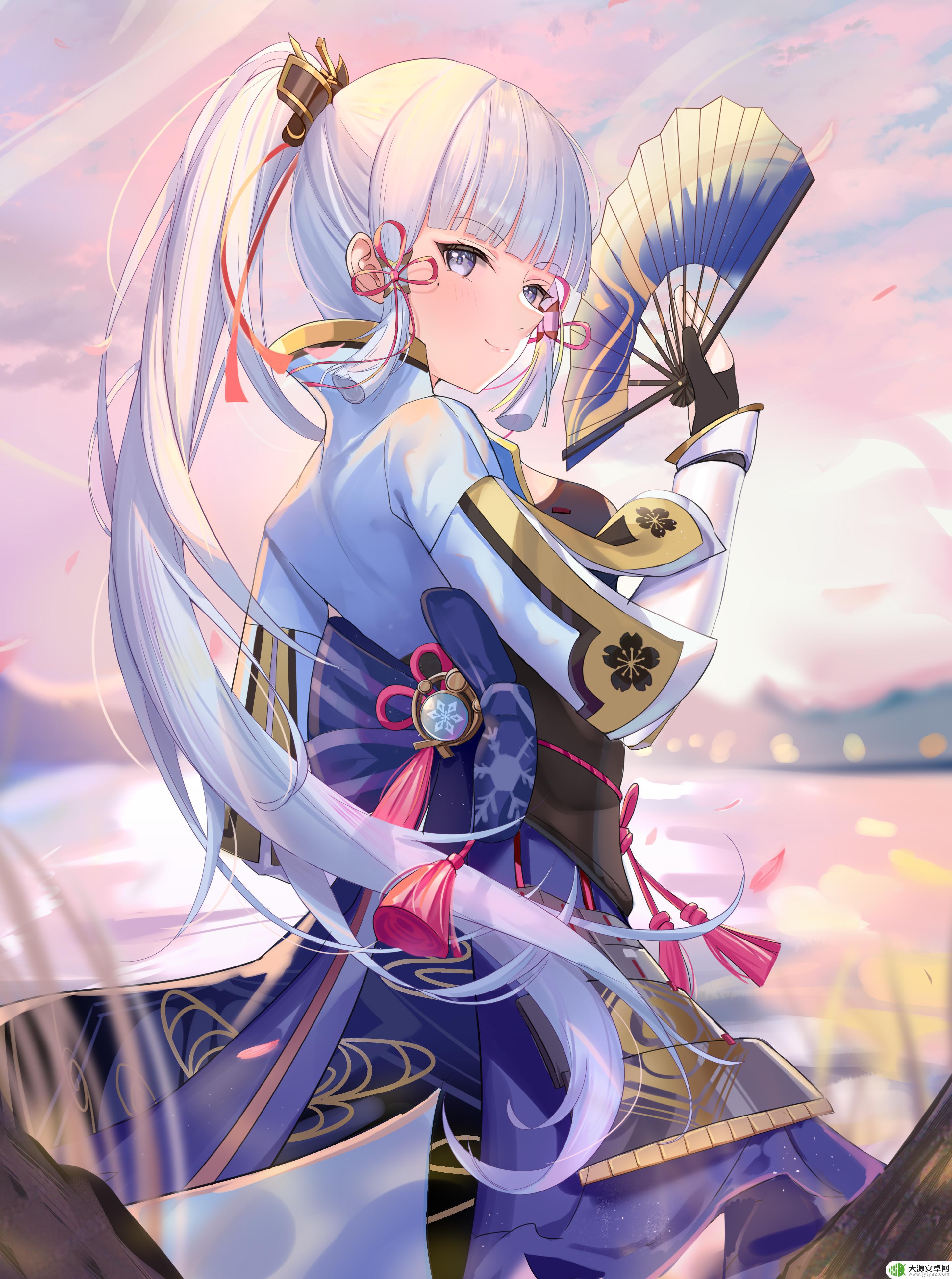 原神素描画 原神神里凌华高清手机壁纸下载