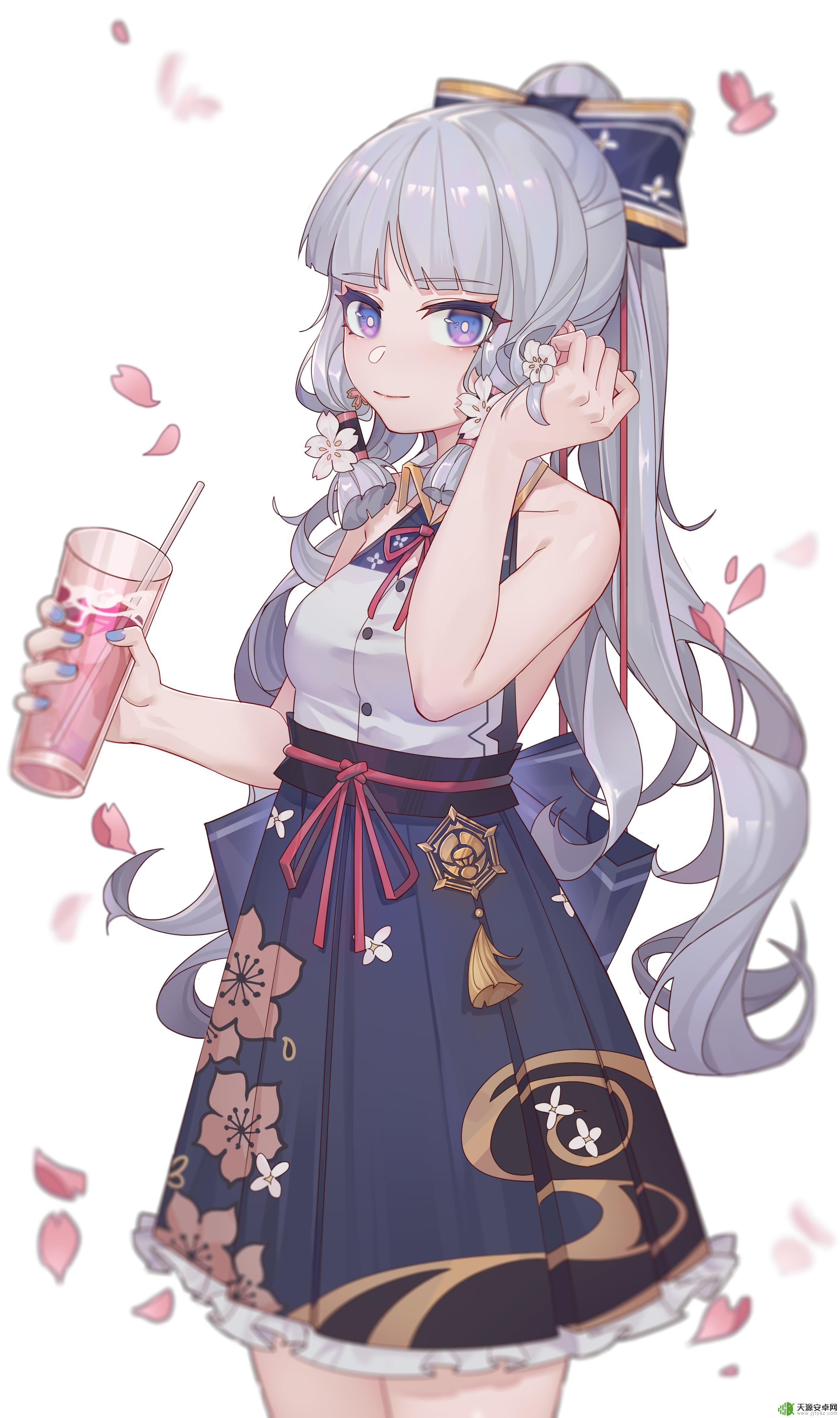 原神素描画 原神神里凌华高清手机壁纸下载