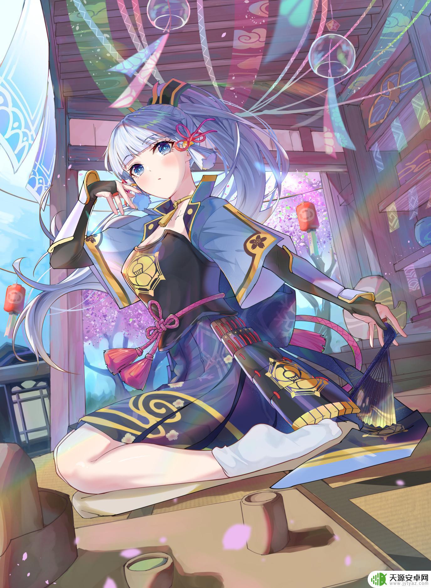 原神素描画 原神神里凌华高清手机壁纸下载