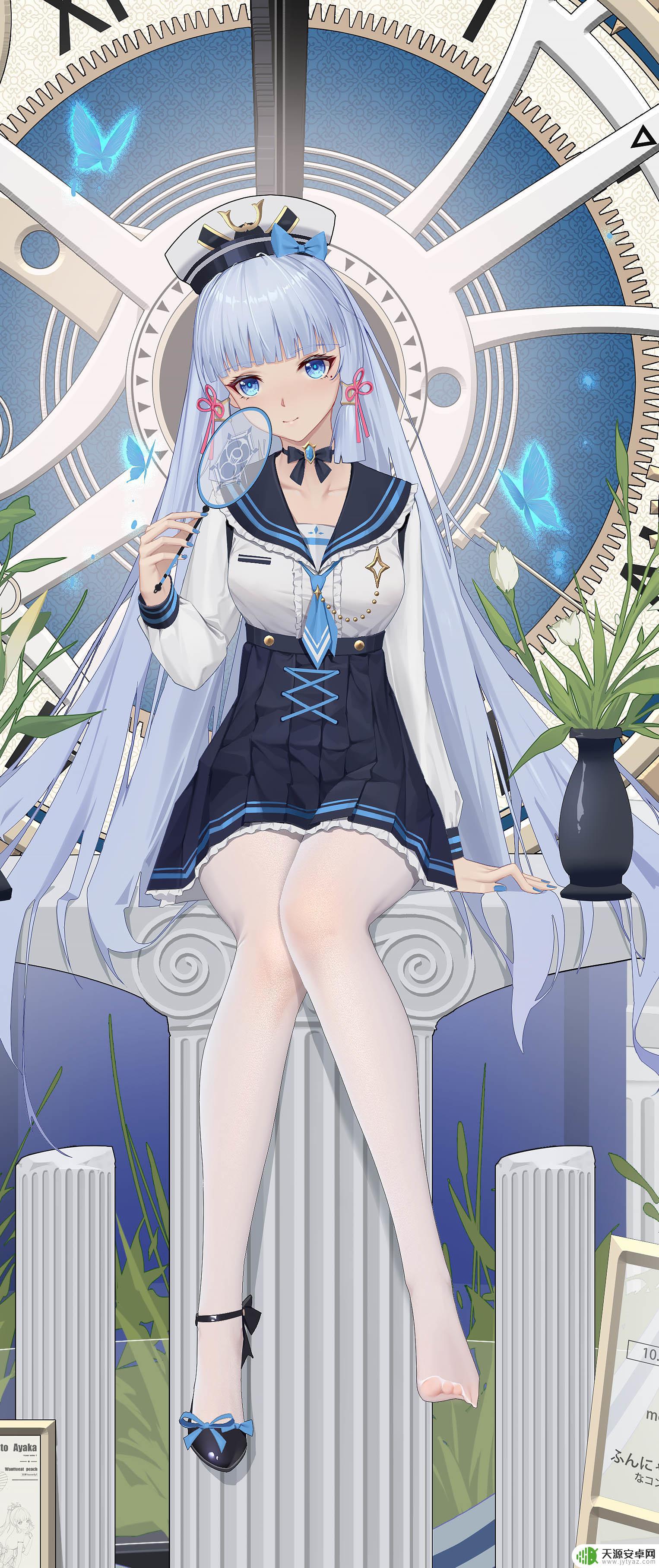 原神素描画 原神神里凌华高清手机壁纸下载
