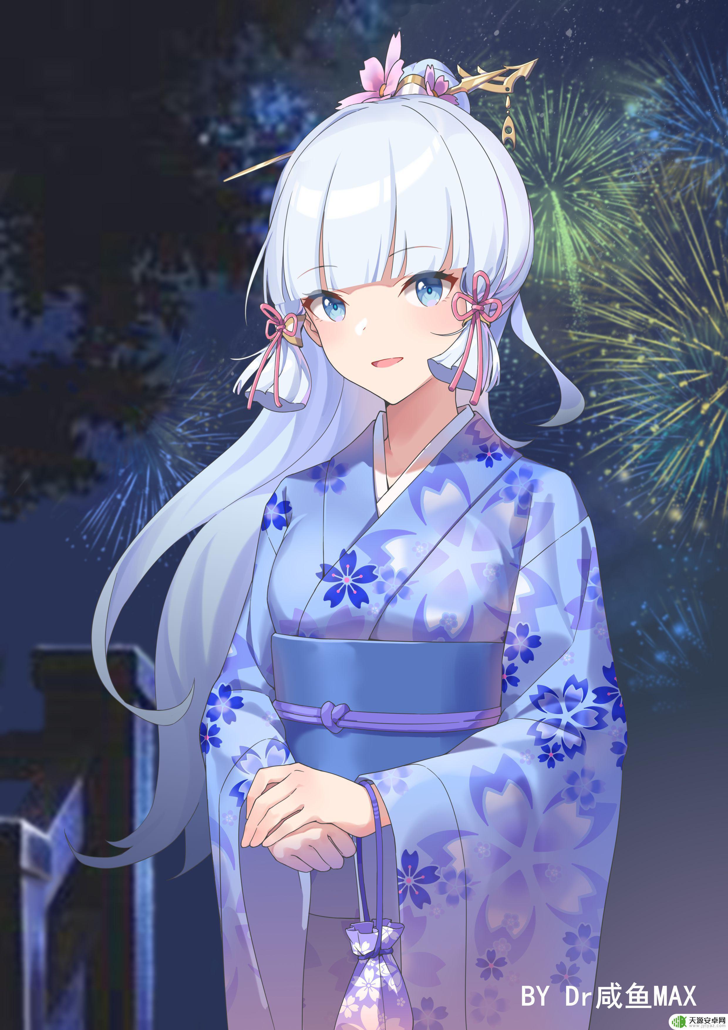 原神素描画 原神神里凌华高清手机壁纸下载