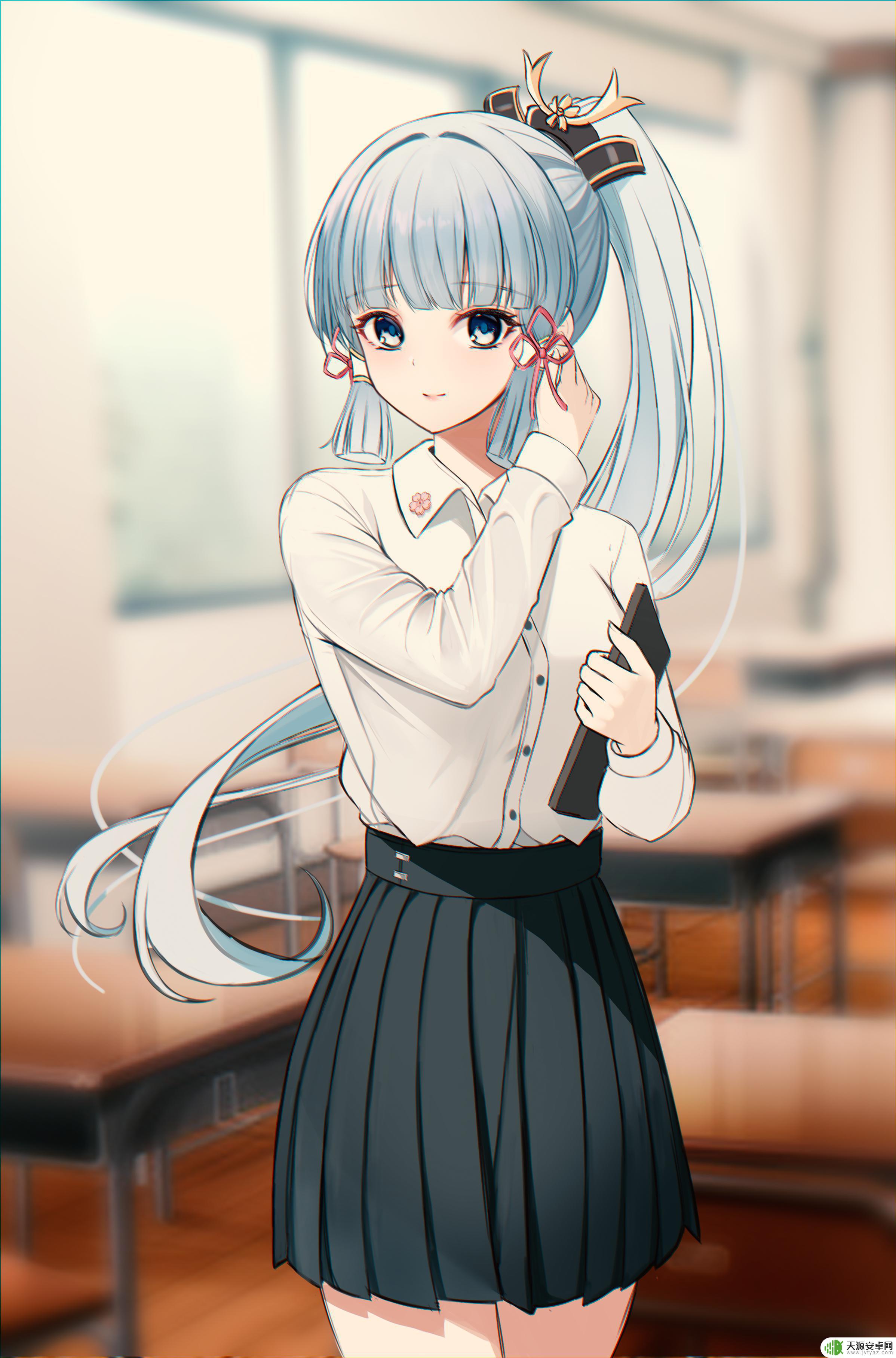 原神素描画 原神神里凌华高清手机壁纸下载