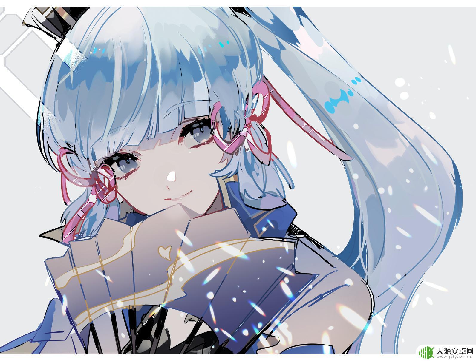 原神素描画 原神神里凌华高清手机壁纸下载