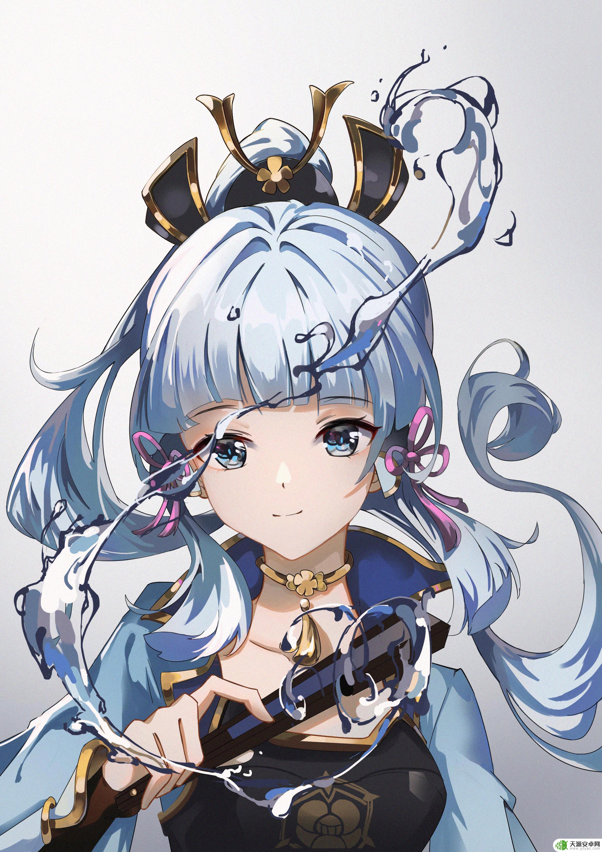 原神素描画 原神神里凌华高清手机壁纸下载