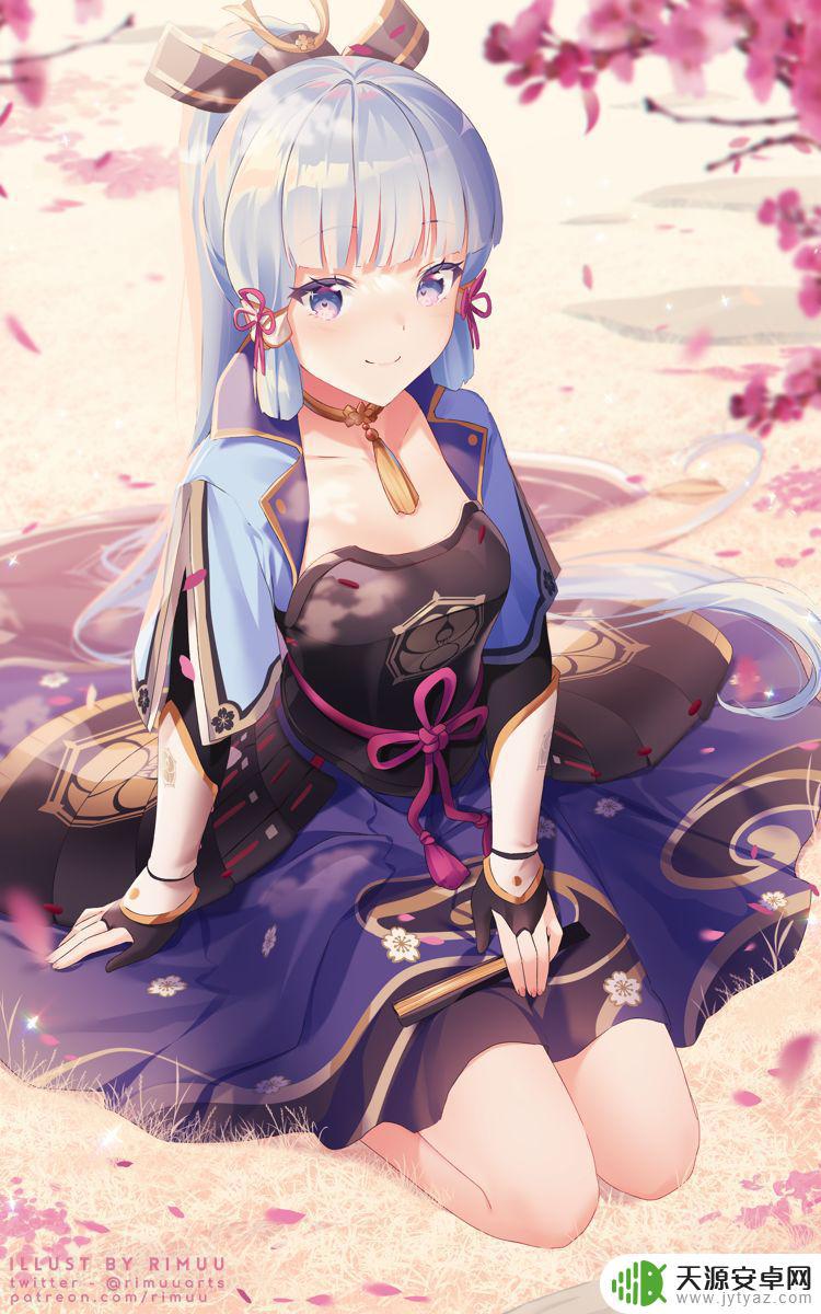 原神素描画 原神神里凌华高清手机壁纸下载
