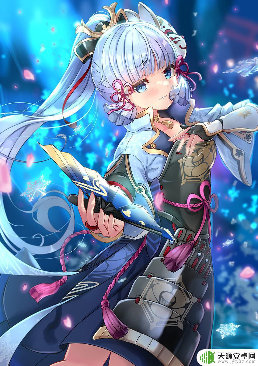 原神素描画 原神神里凌华高清手机壁纸下载
