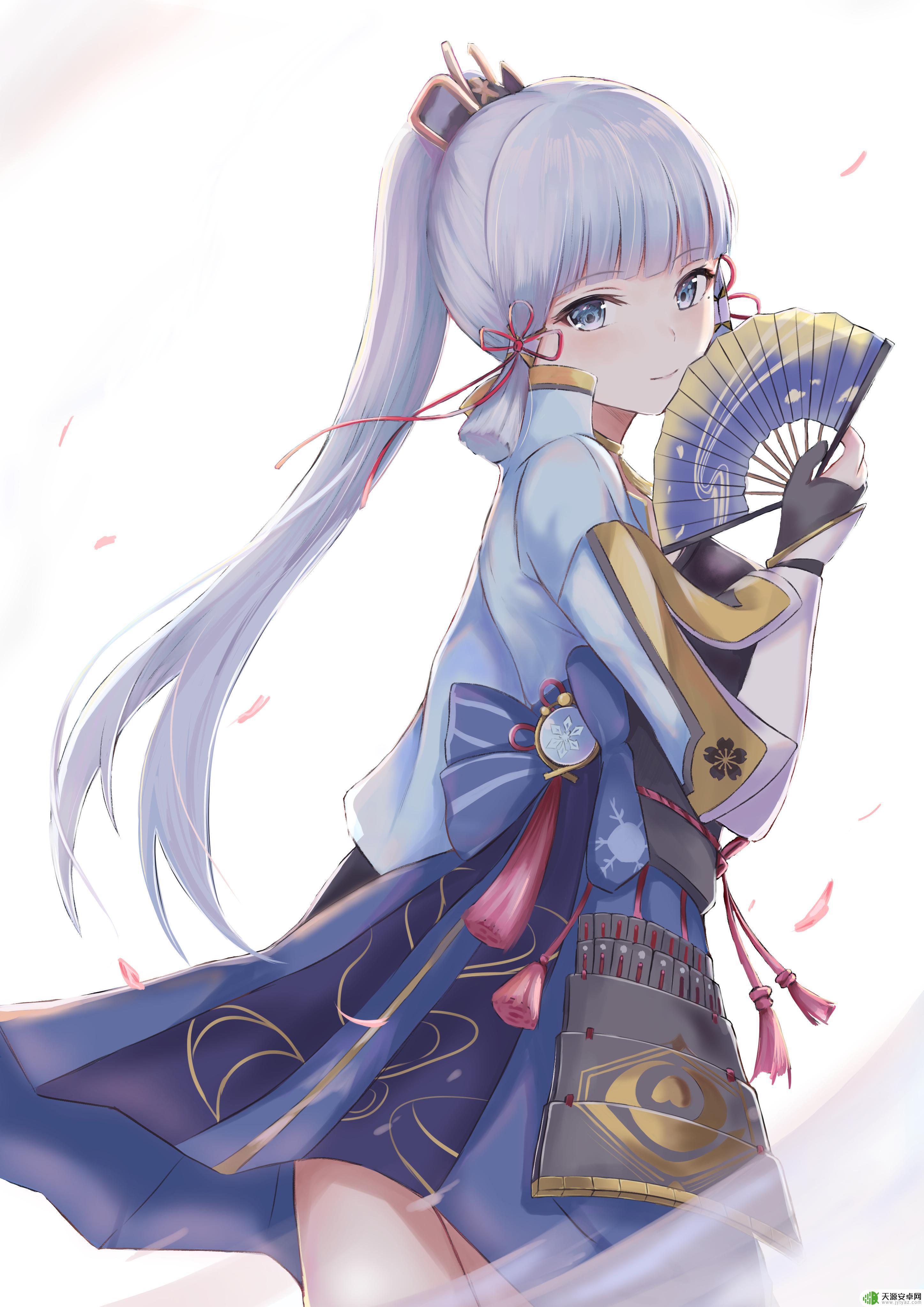 原神素描画 原神神里凌华高清手机壁纸下载