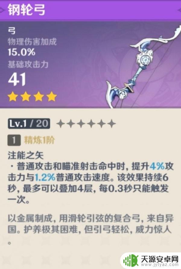 原神中钢轮弓适合谁 原神试作澹月和钢轮弓哪个更适合弓箭手使用？