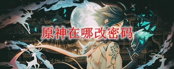 买来的原神号在哪修改密码