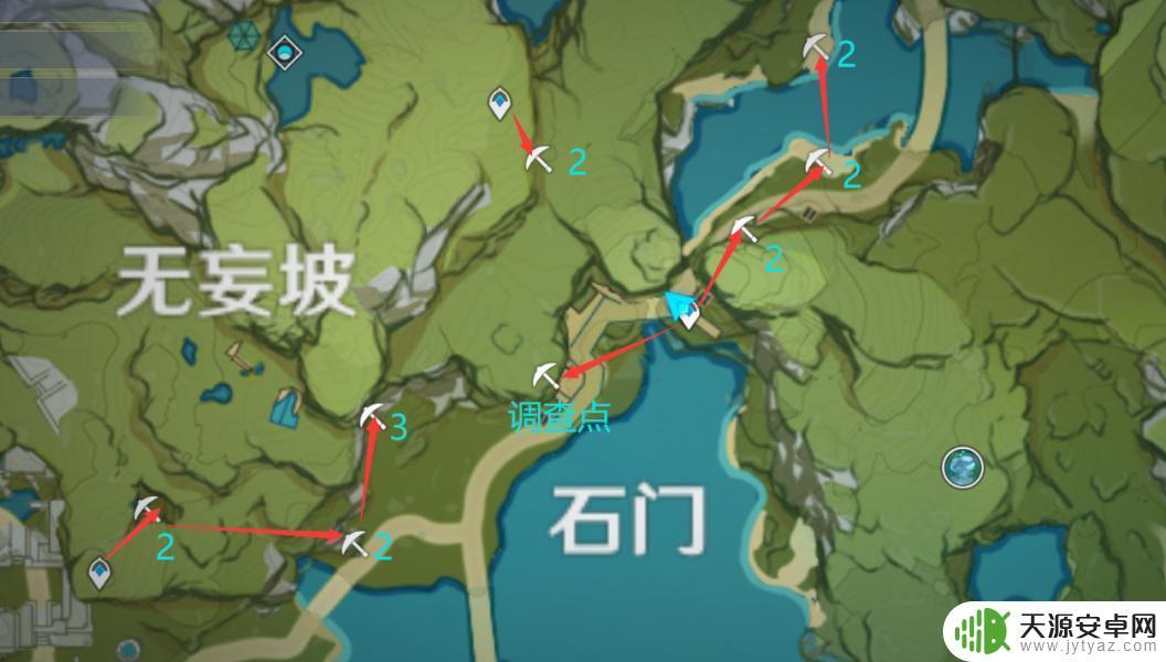 原神黑铁矿分布图
