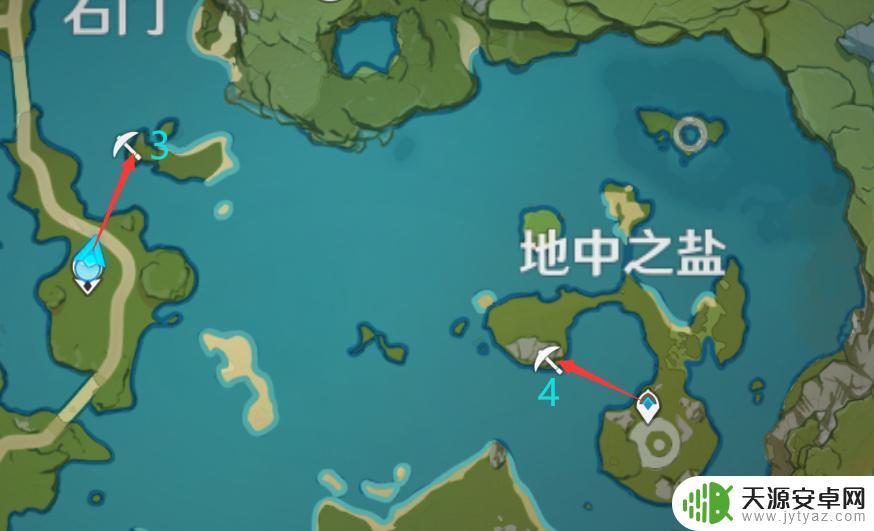 原神黑铁矿分布图