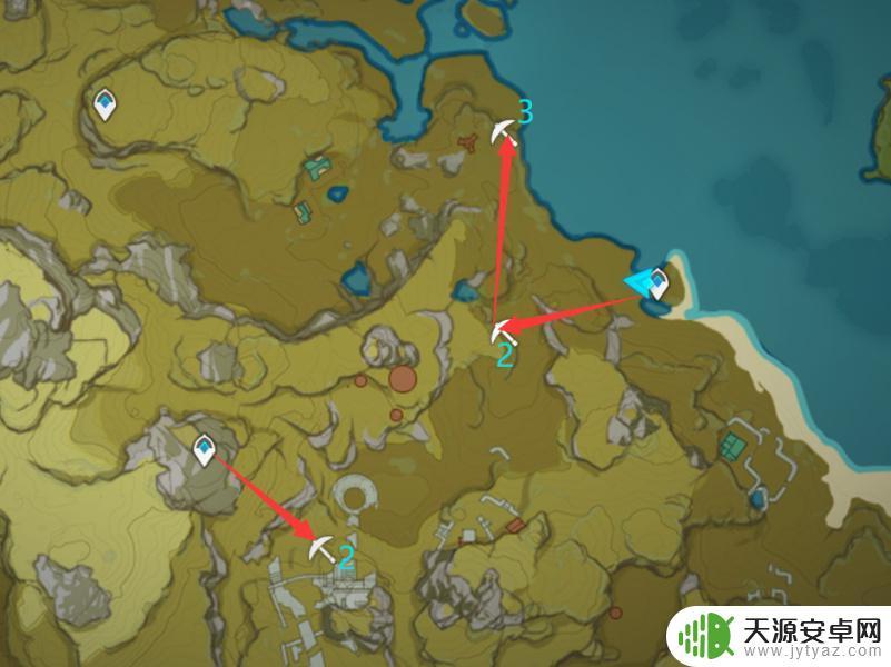 原神黑铁矿分布图