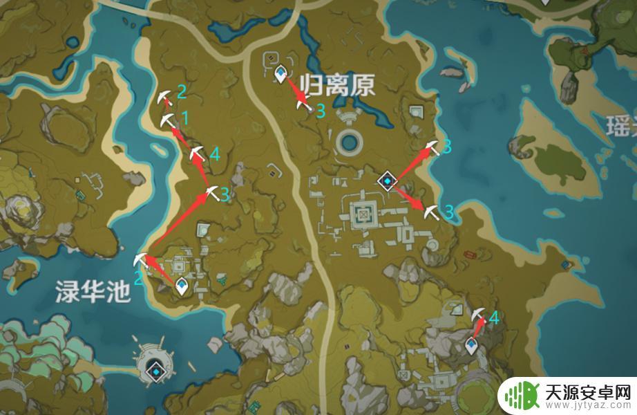 原神黑铁矿分布图