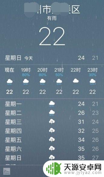 苹果手机天气如何添加删除城市