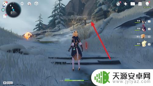 原神的雪地的神像怎么开