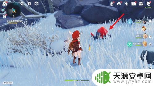 原神的雪地的神像怎么开
