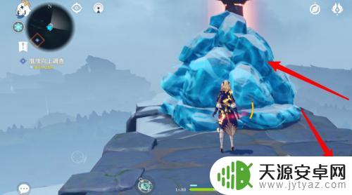 原神的雪地的神像怎么开