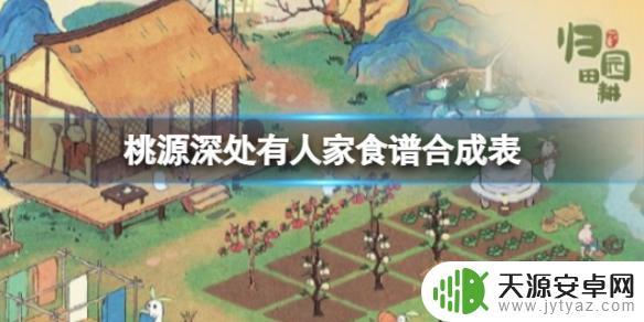 桃园深处有人家酸菜鱼菜谱 桃源深处有人家1-6级食谱配方
