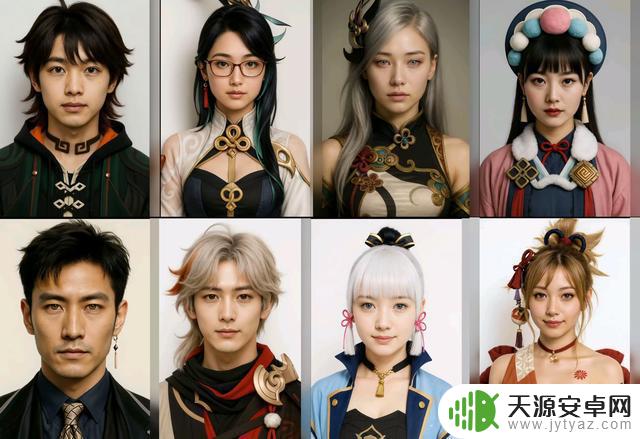 原神:AI视角下的52位角色,钟离被误认,纳塔团队全黑皮!