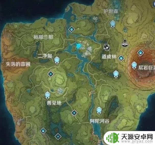 原神世界全地图 《原神》地图全貌七国攻略