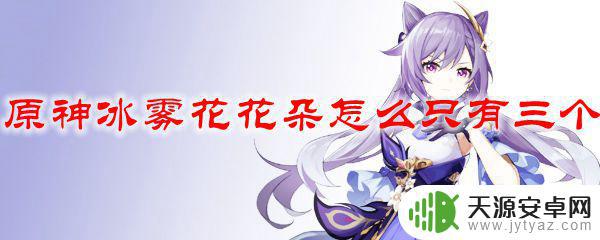 原神水边4朵冰雾花为什么只有3朵 原神冰雾花花朵怎么只有三朵