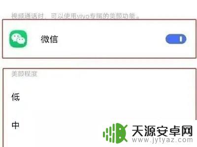 vivo手机的微信视频美颜功能在哪里 vivo手机怎么设置手机微信视频美颜功能