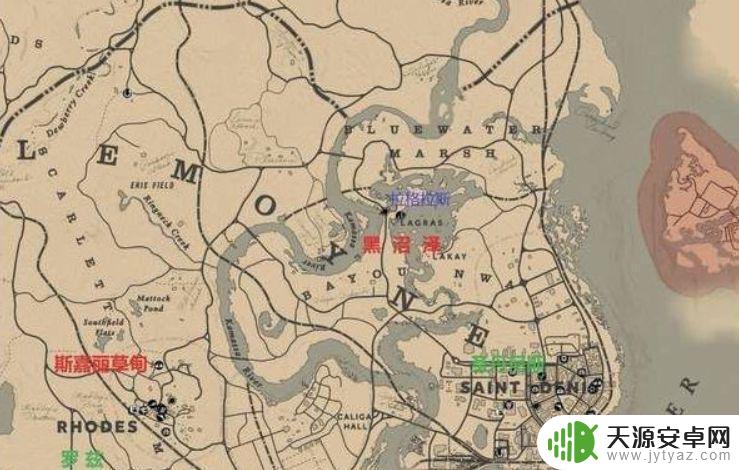 荒野大镖客2快速旅行地图位置 荒野大镖客2快速旅行地点