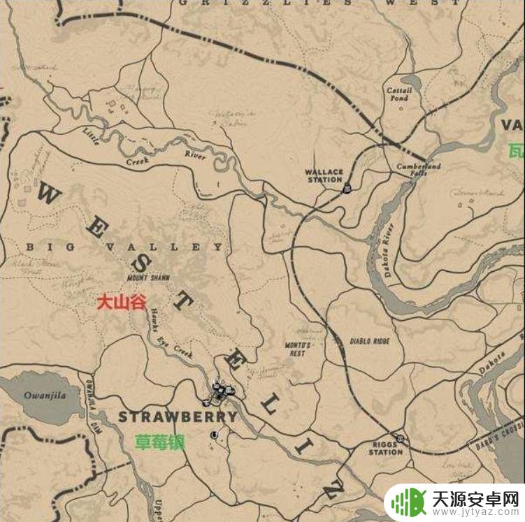 荒野大镖客2快速旅行地图位置 荒野大镖客2快速旅行地点