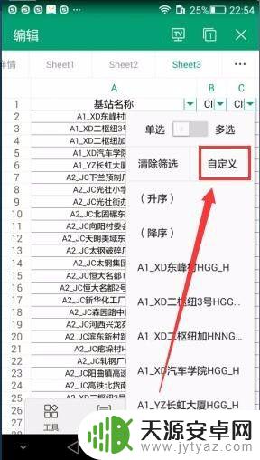 文件在手机上如何点击筛选 手机WPS文档筛选操作步骤
