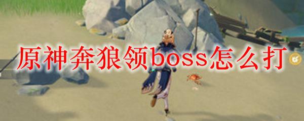 原神奔狼攻略 如何击败原神奔狼领boss