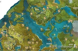 原神矿产密集的地方 原神矿石分布地图