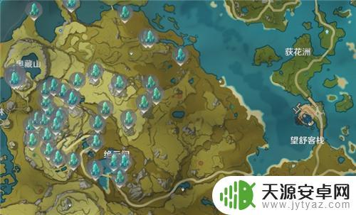 原神矿产密集的地方 原神矿石分布地图
