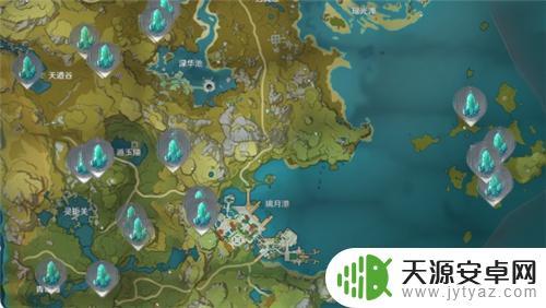 原神矿产密集的地方 原神矿石分布地图