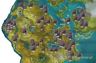 原神矿产密集的地方 原神矿石分布地图