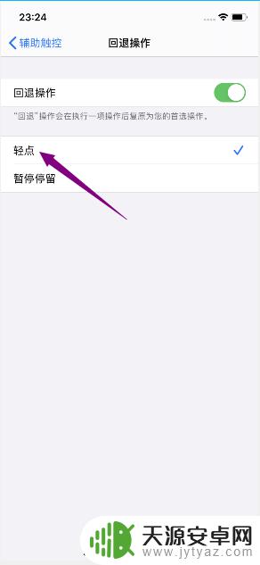 苹果手机如何轻点回退 如何将iPhone11回退操作设置成轻点