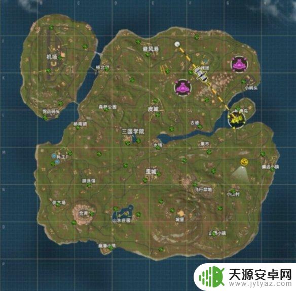 香肠派对地图照片 《香肠派对》经典地图资源分布图