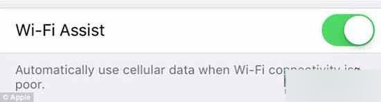 苹果手机wifi不好自动使用流量 苹果iOS9 WiFi信号强度自动切换手机数据流量