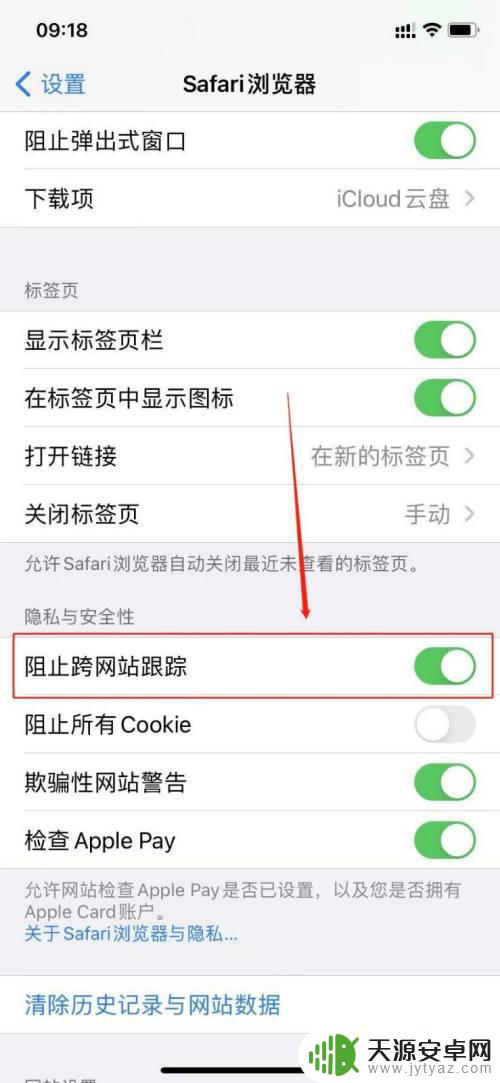 苹果手机跨网站怎么设置 苹果手机如何设置阻止跨网站跟踪