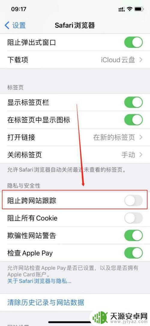 苹果手机跨网站怎么设置 苹果手机如何设置阻止跨网站跟踪