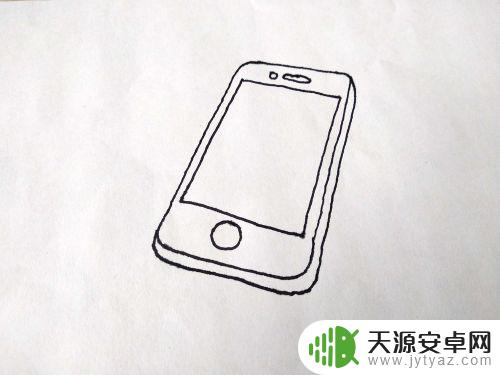 如何画苹果手机的步骤 如何用简笔画画苹果手机