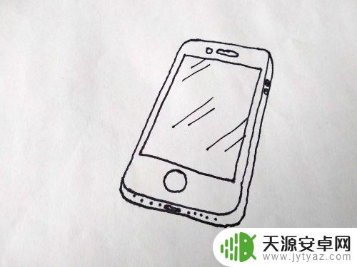 如何画苹果手机的步骤 如何用简笔画画苹果手机